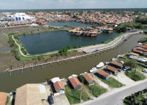 Quai en palplanches fini Sécurisation du secteur Ostréa Edulis à Guja-Mestras