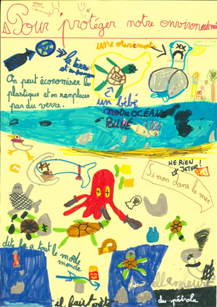 Dessin défi Project Rescue Ocean Sensibilisation écoles