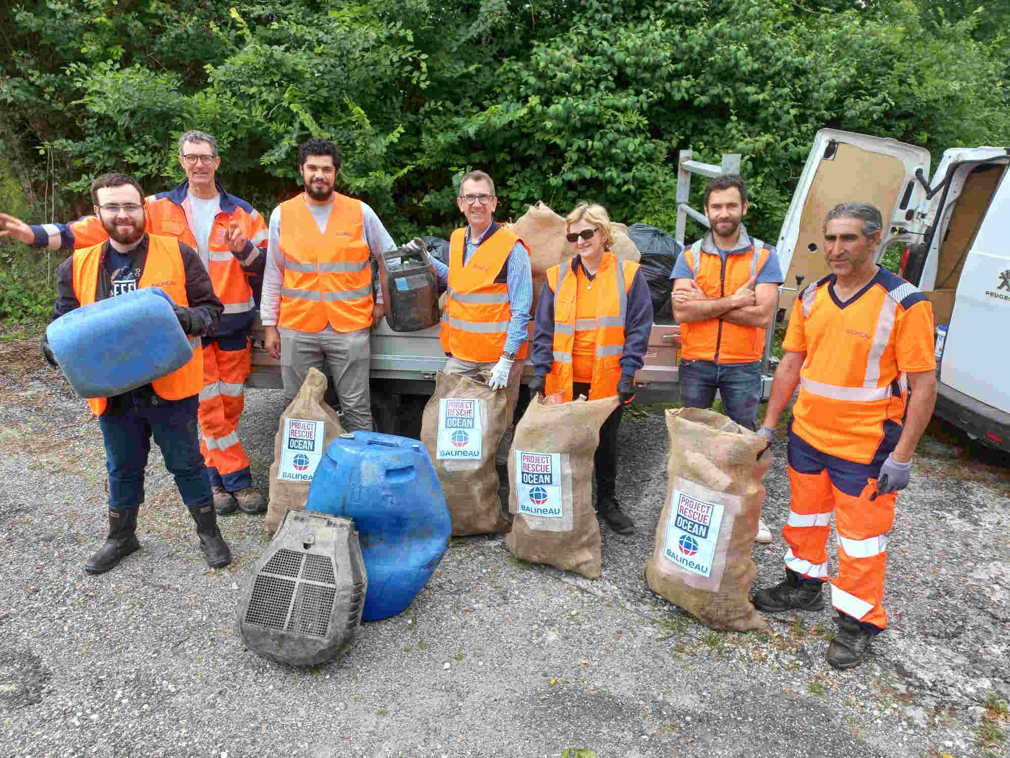 Journée de l'océan 2024 ramassage de déchets Balineau Project Rescue Ocean