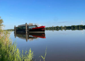 Péniche du Mascaret travaux finis